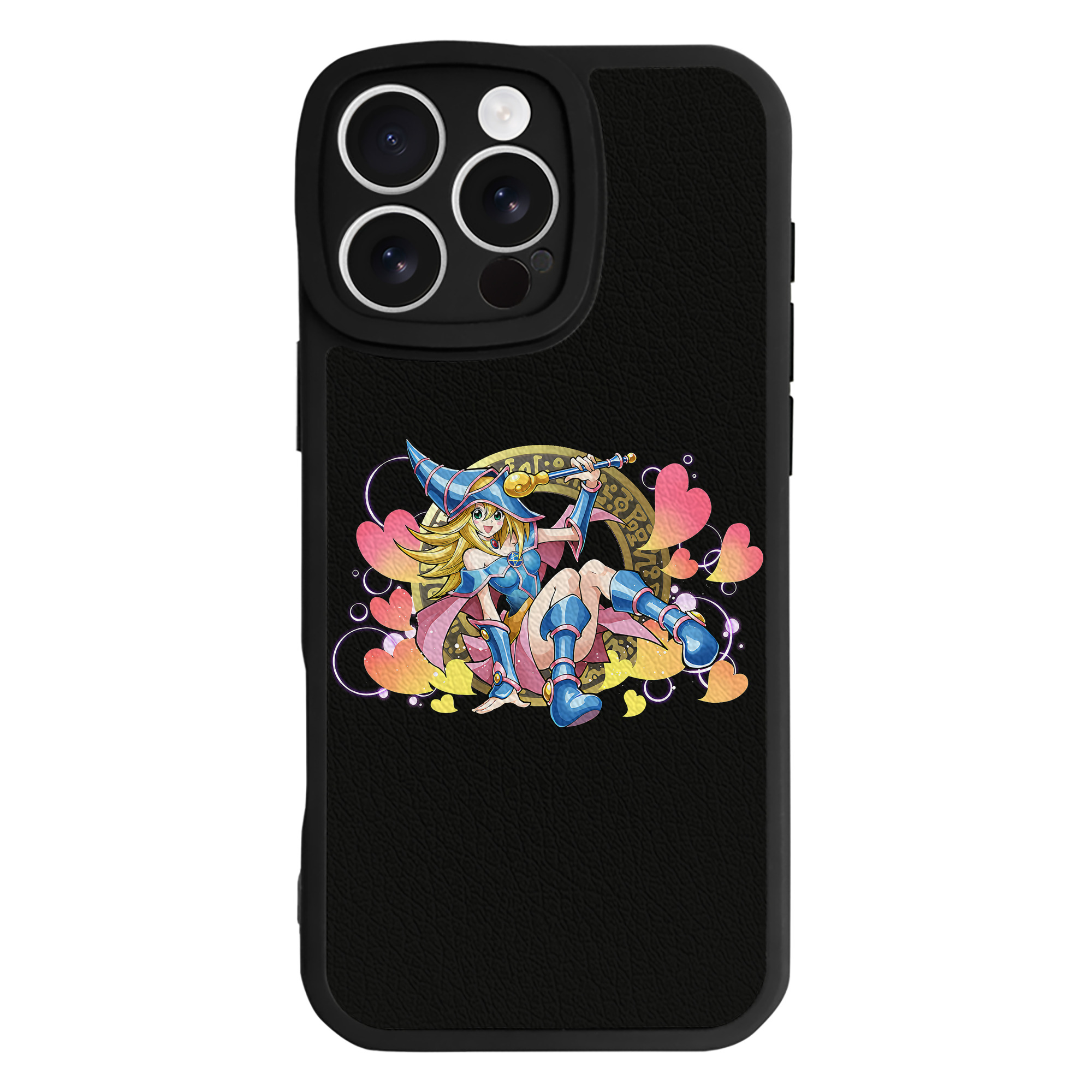 （画像用） 遊☆戯☆王 Yu-Gi-Oh! 【iPhone 16シリーズ対応】シリコンスマホケース（レザー調） 材質：シリコン